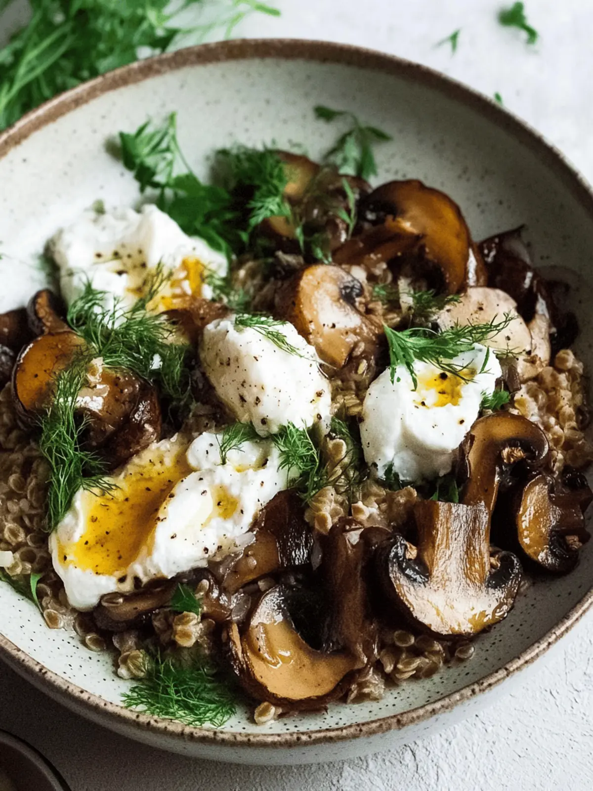Brown Butter Farro with Mushrooms & Burrata: Comfort in Every Bite 5 Brown Butter Farro with Mushrooms & Burrata