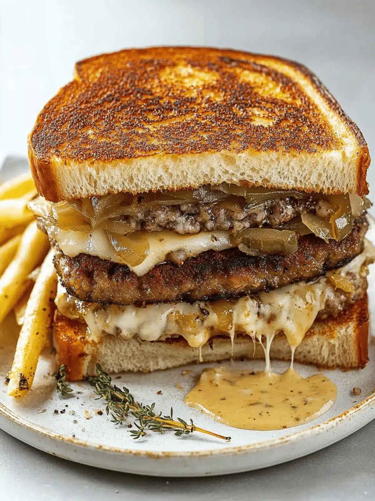 Irresistible French Onion Patty Melt for Comfort Food Lovers 3 French Onion Patty Melt