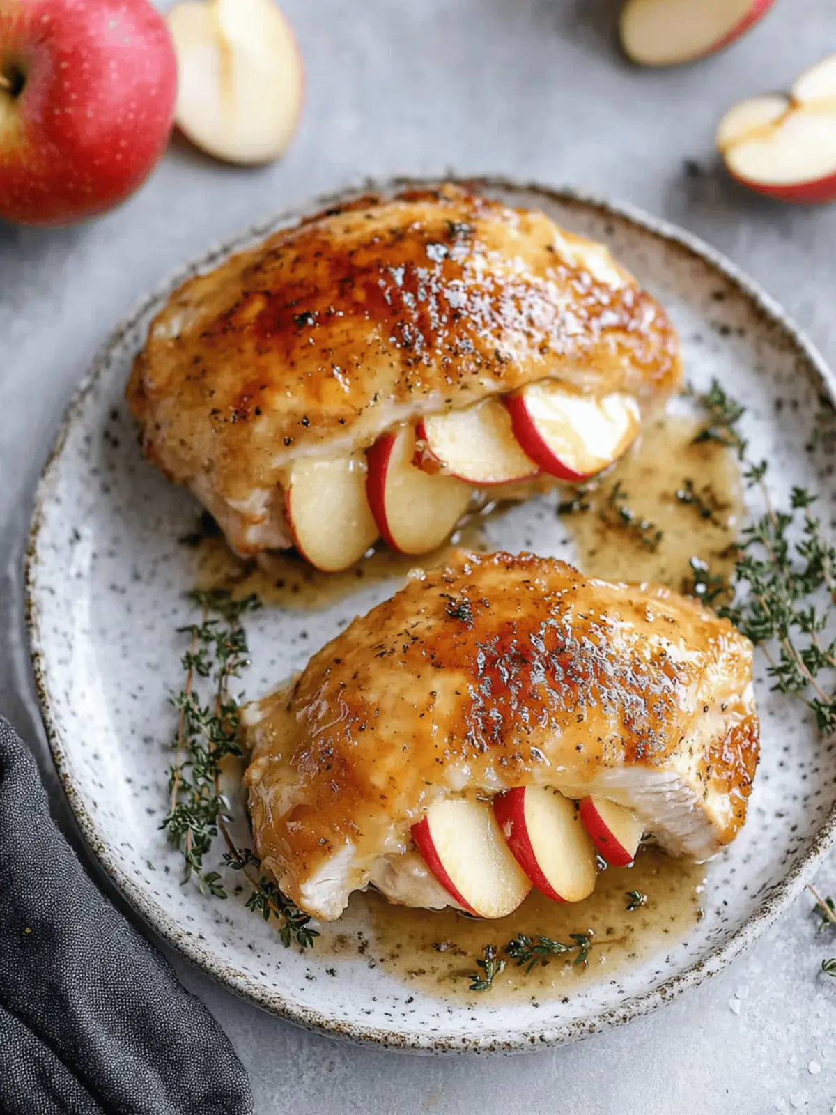 Apple and Brie Stuffed Chicken Breast