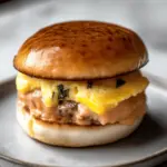 Fluffy Steamed Egg Patty Breakfast Sandwich