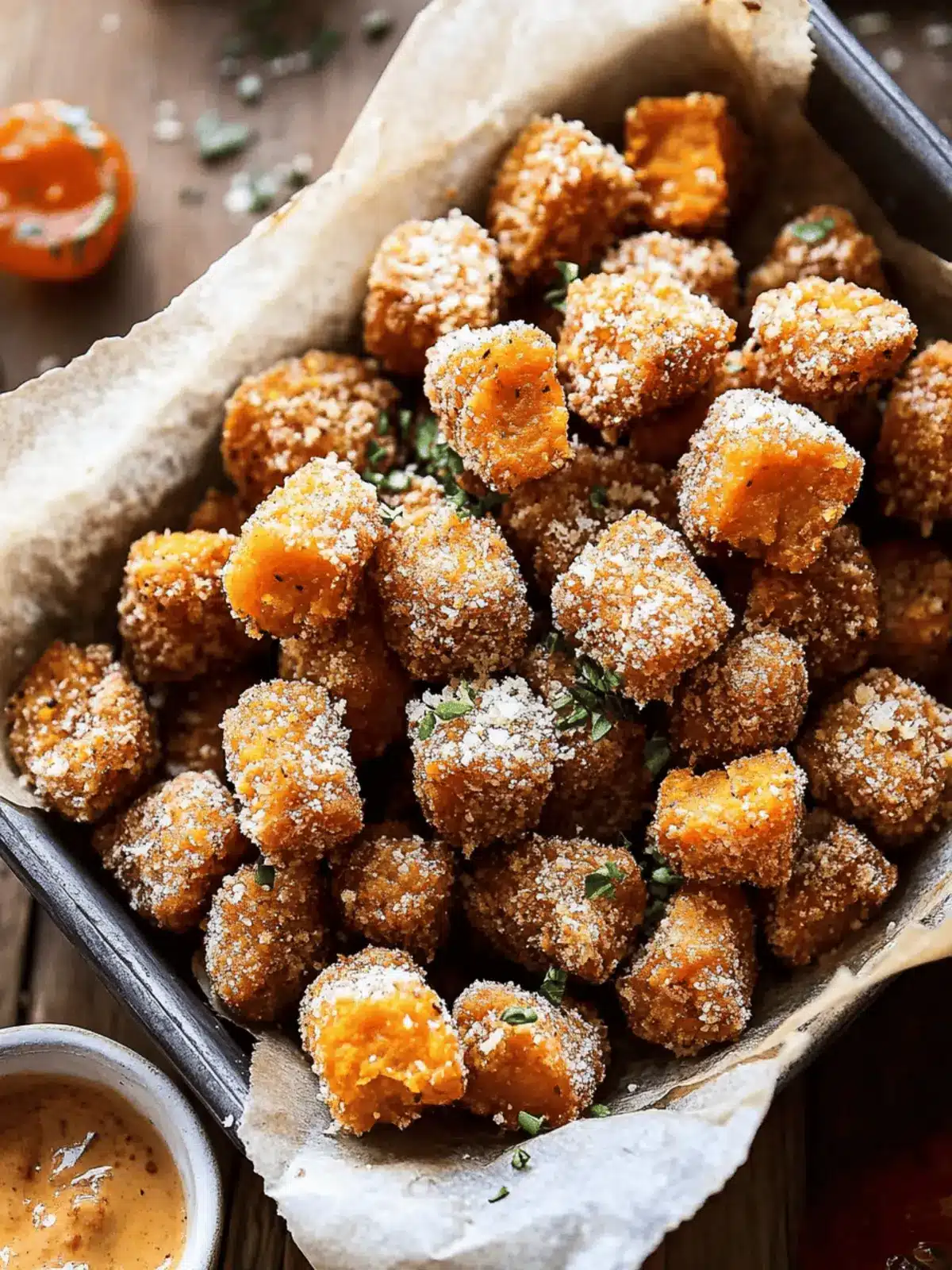 Sweet Potato Parmesan Tater Tots