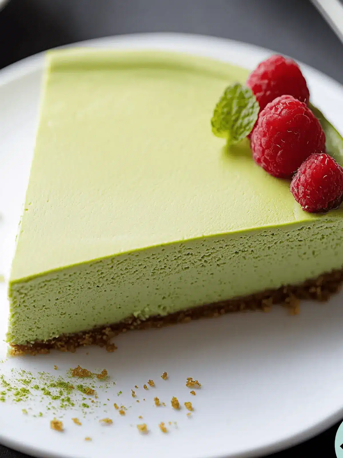 Original Matcha Japanese Cheesecake