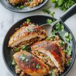 Sticky Rice Stuffed Chicken Breast