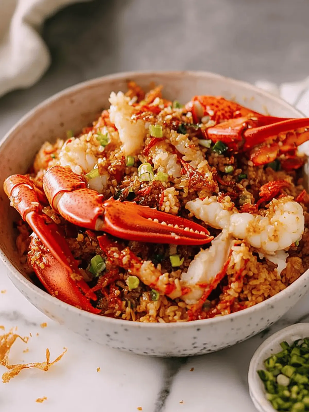 Lobster Sticky Fried Rice: A Luxurious Dinner Delight 2 Lobster Sticky Fried Rice