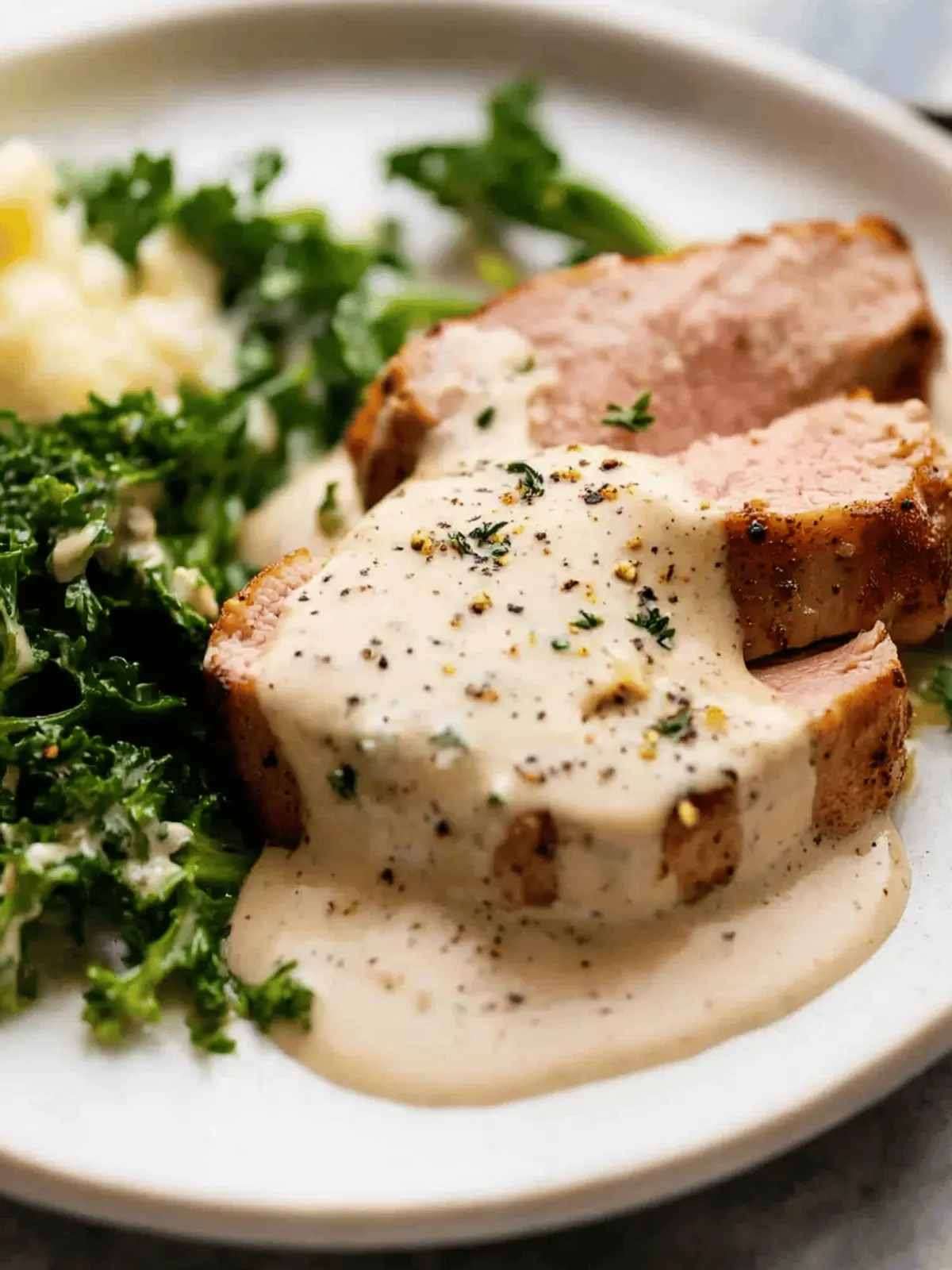 Pork Tenderloin with Creamy Mustard Sauce