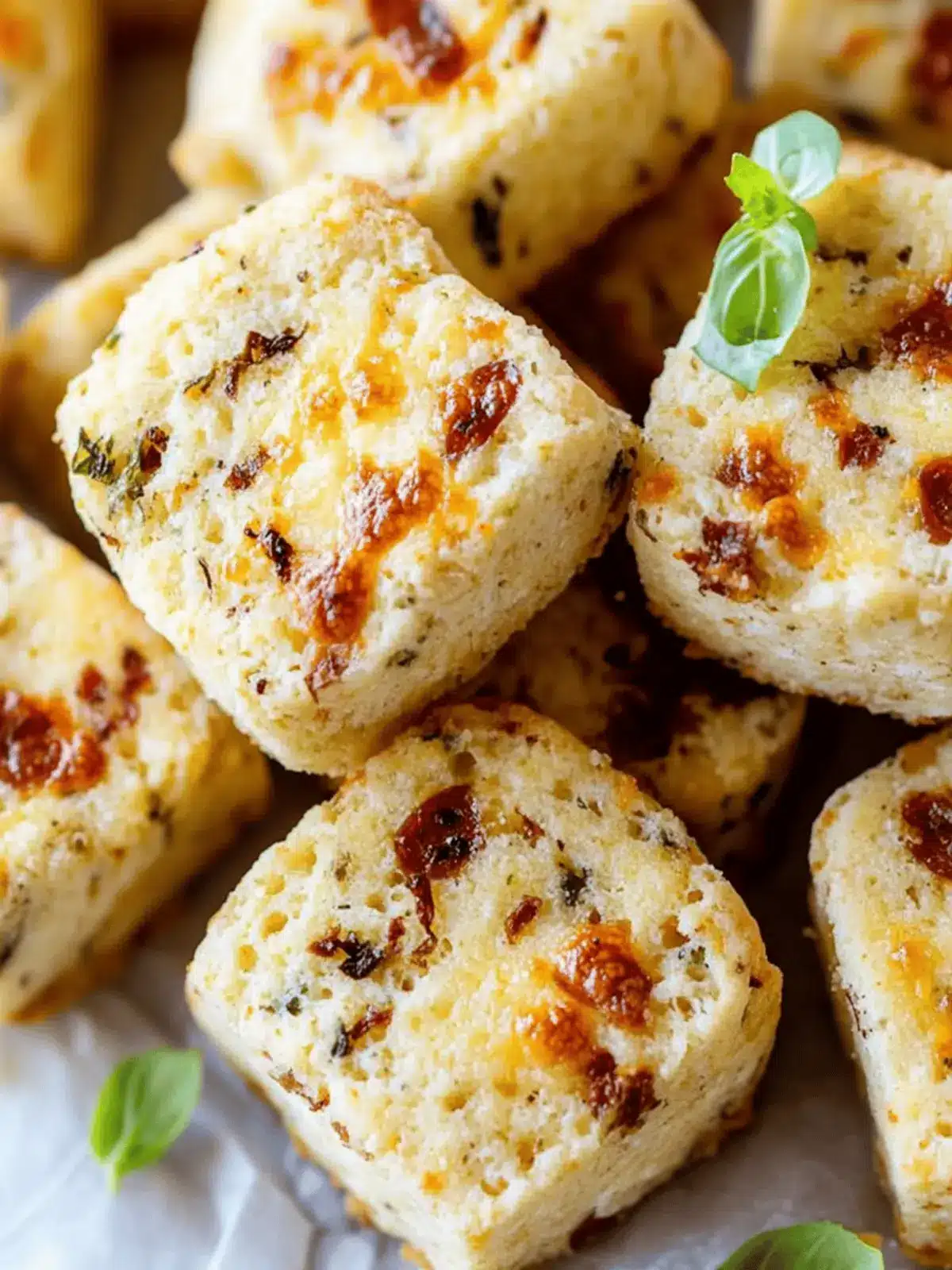 Shortbread Pizza Bites