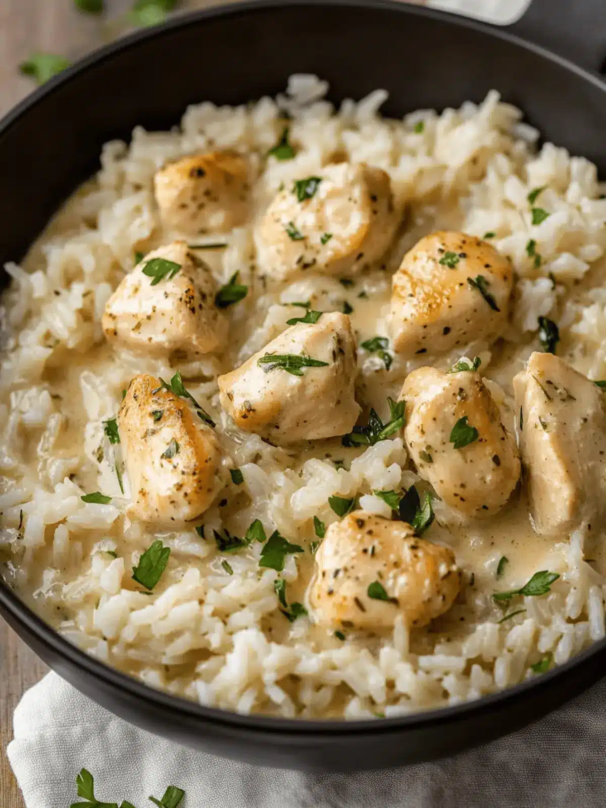 Creamy Herb Chicken & Basmati Rice