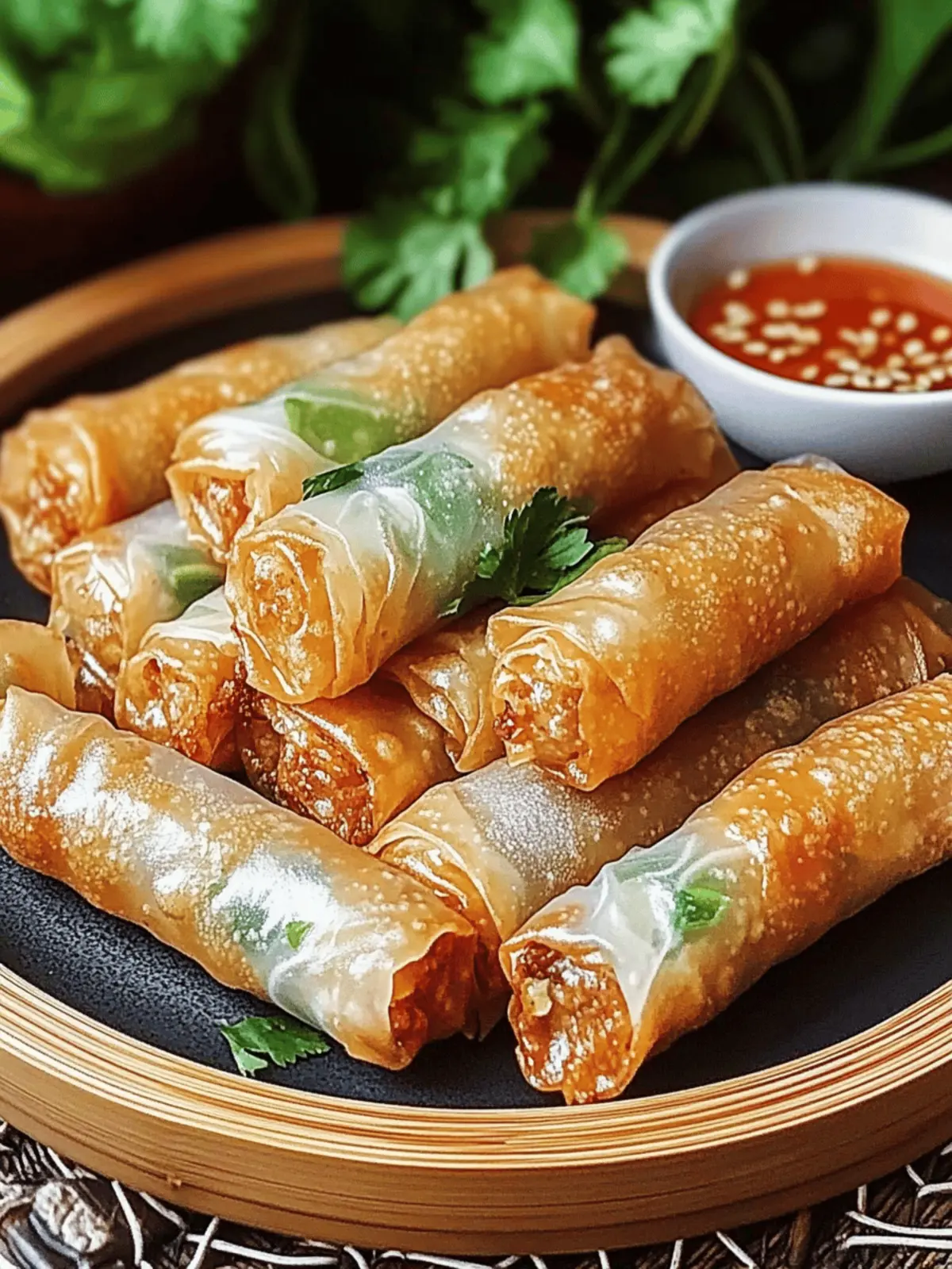 Crispy Vietnamese Pork & Veggie Spring Rolls