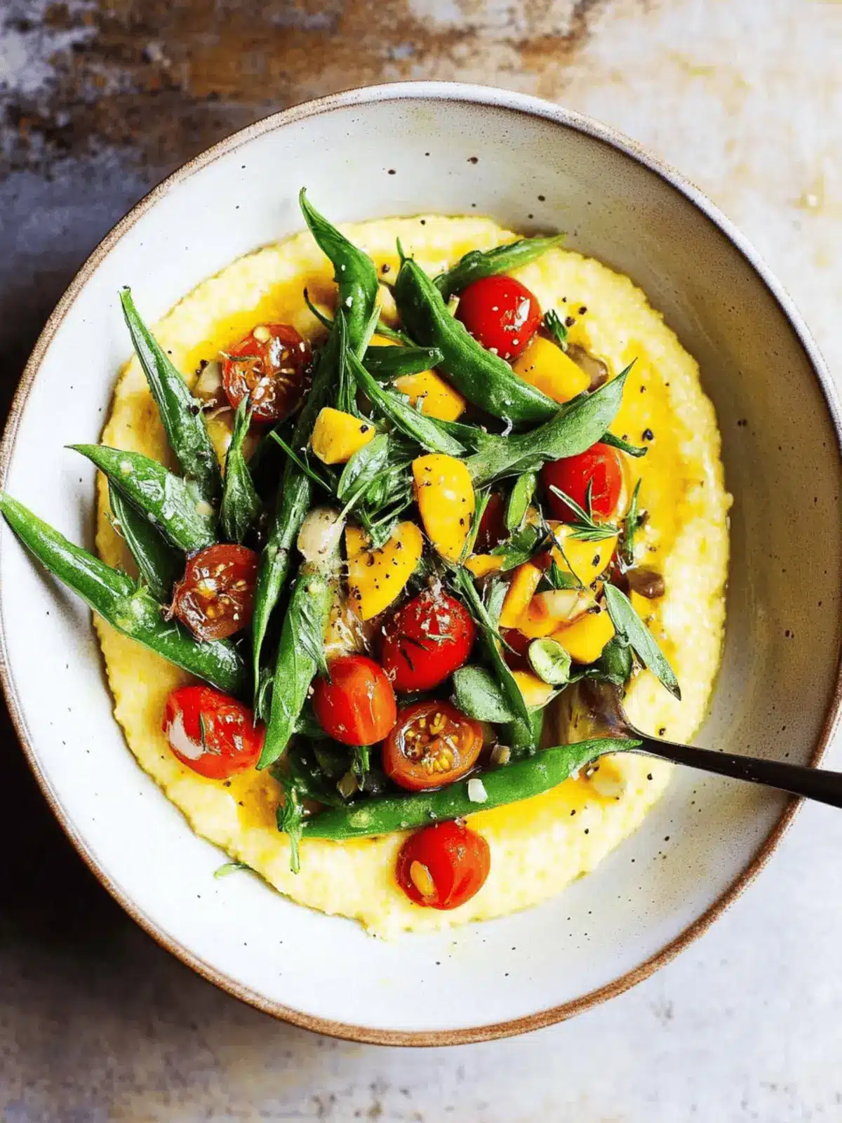 Fresh Summer Polenta with Sautéed Farmers Market Veggies 2 Summer Polenta with Sautéed Farmers Market Vegetables