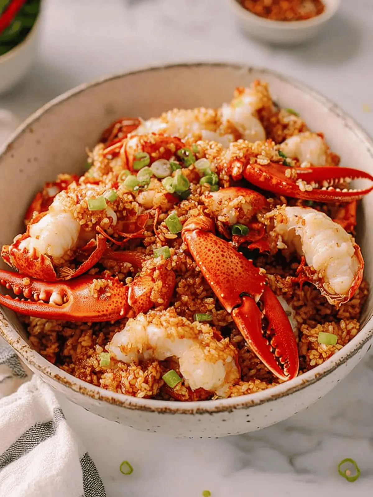 Lobster Sticky Fried Rice: A Luxurious Dinner Delight 5 Lobster Sticky Fried Rice