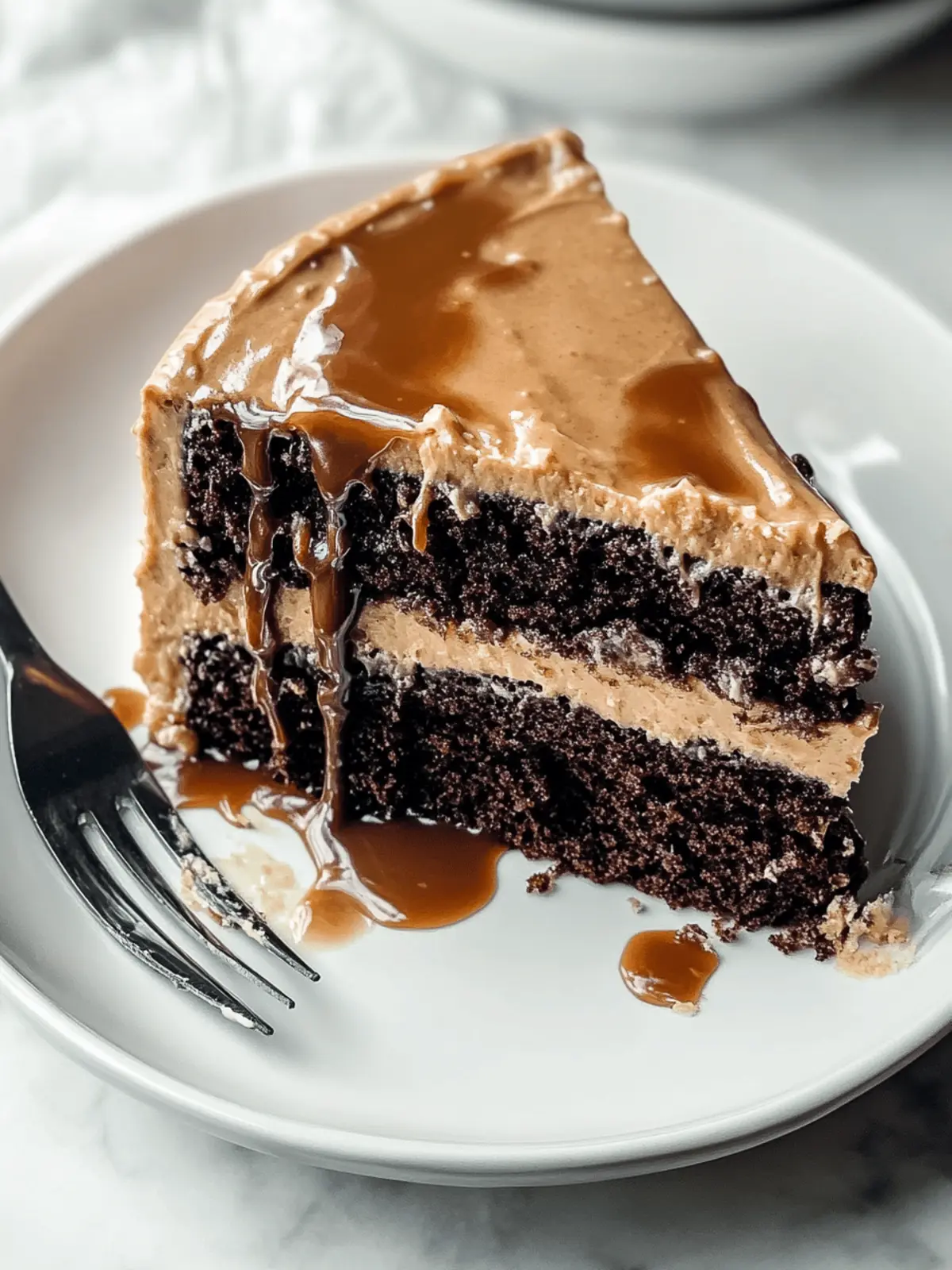 Salted Caramel Chocolate Espresso Cake