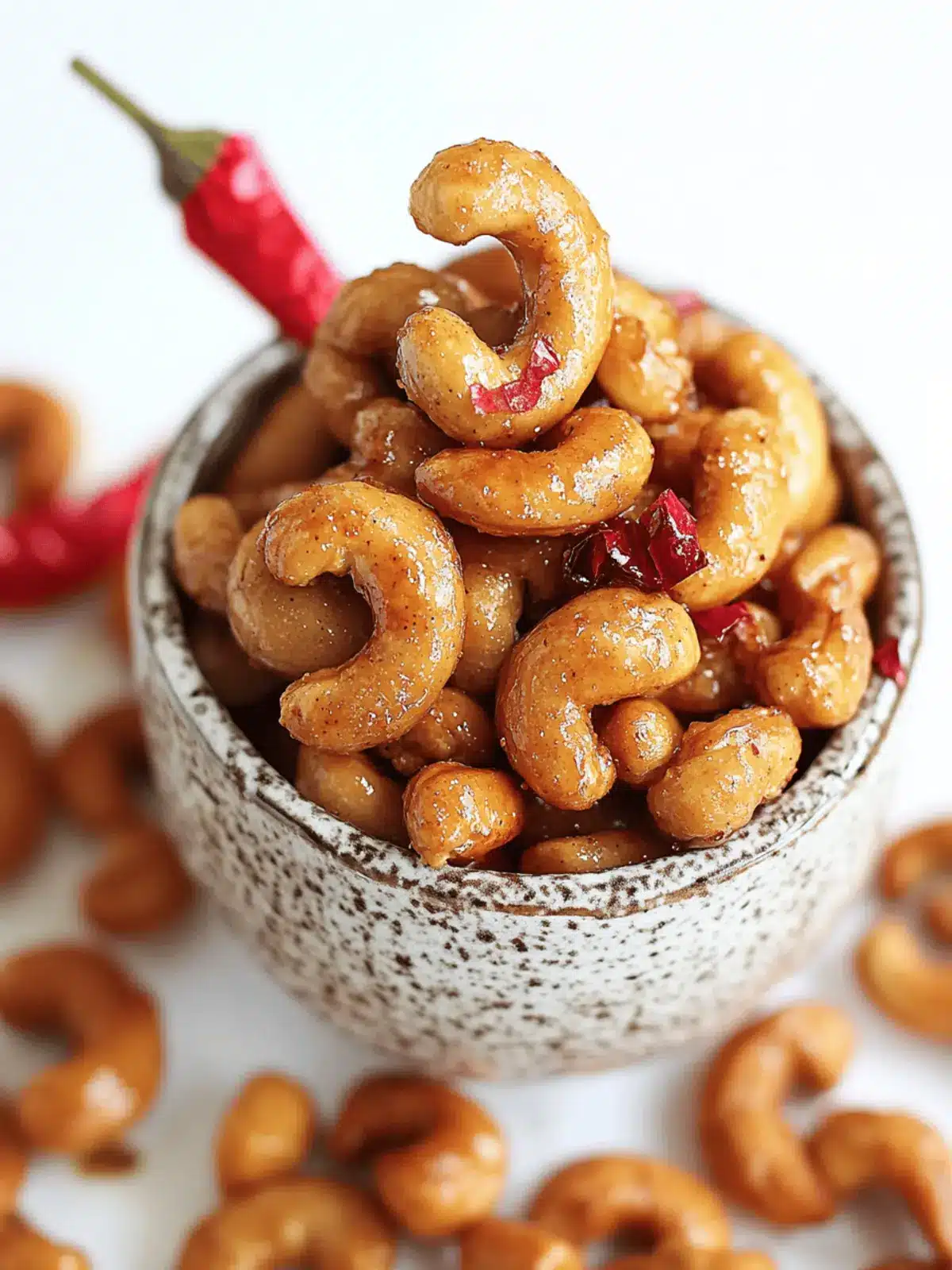 Sweet and Spicy Honey Roasted Cashews