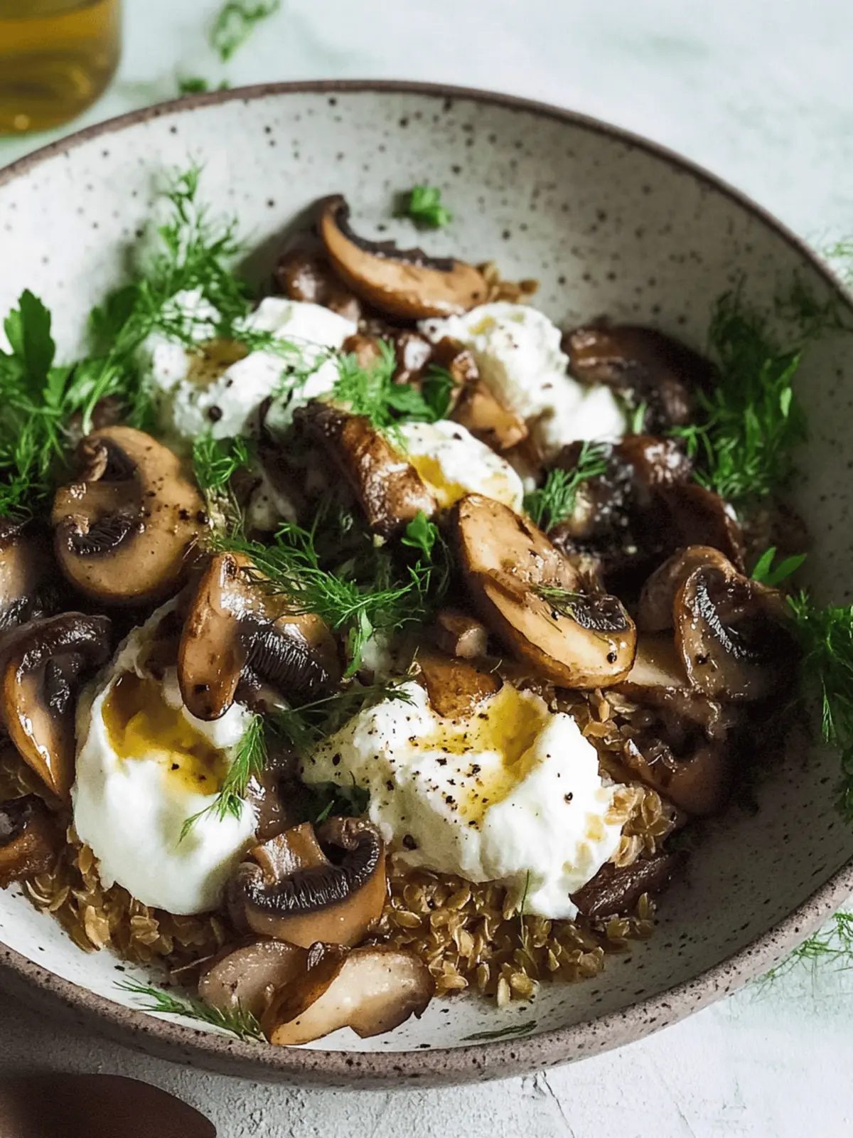 Brown Butter Farro with Mushrooms & Burrata: Comfort in Every Bite 4 Brown Butter Farro with Mushrooms & Burrata