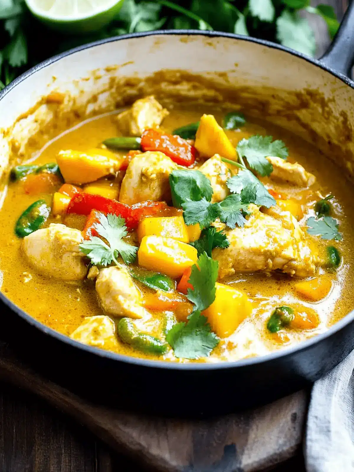 Mango Chicken Curry: A Tropical Twist for Quick Family Dinners 3 Mango Chicken Curry