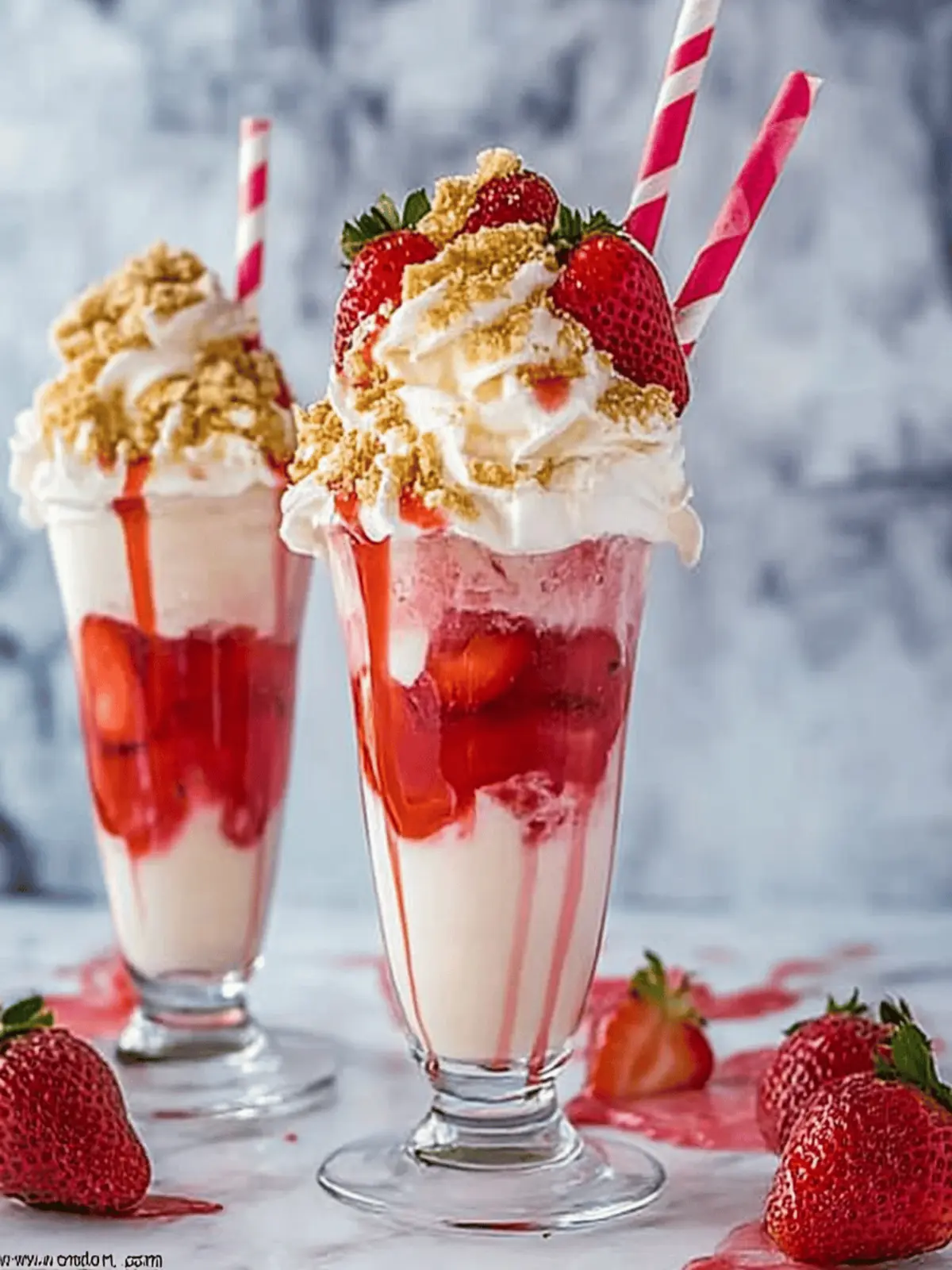 Creamy Strawberry Cheesecake Milkshake You’ll Crave Daily 5 Strawberry Cheesecake Milkshake