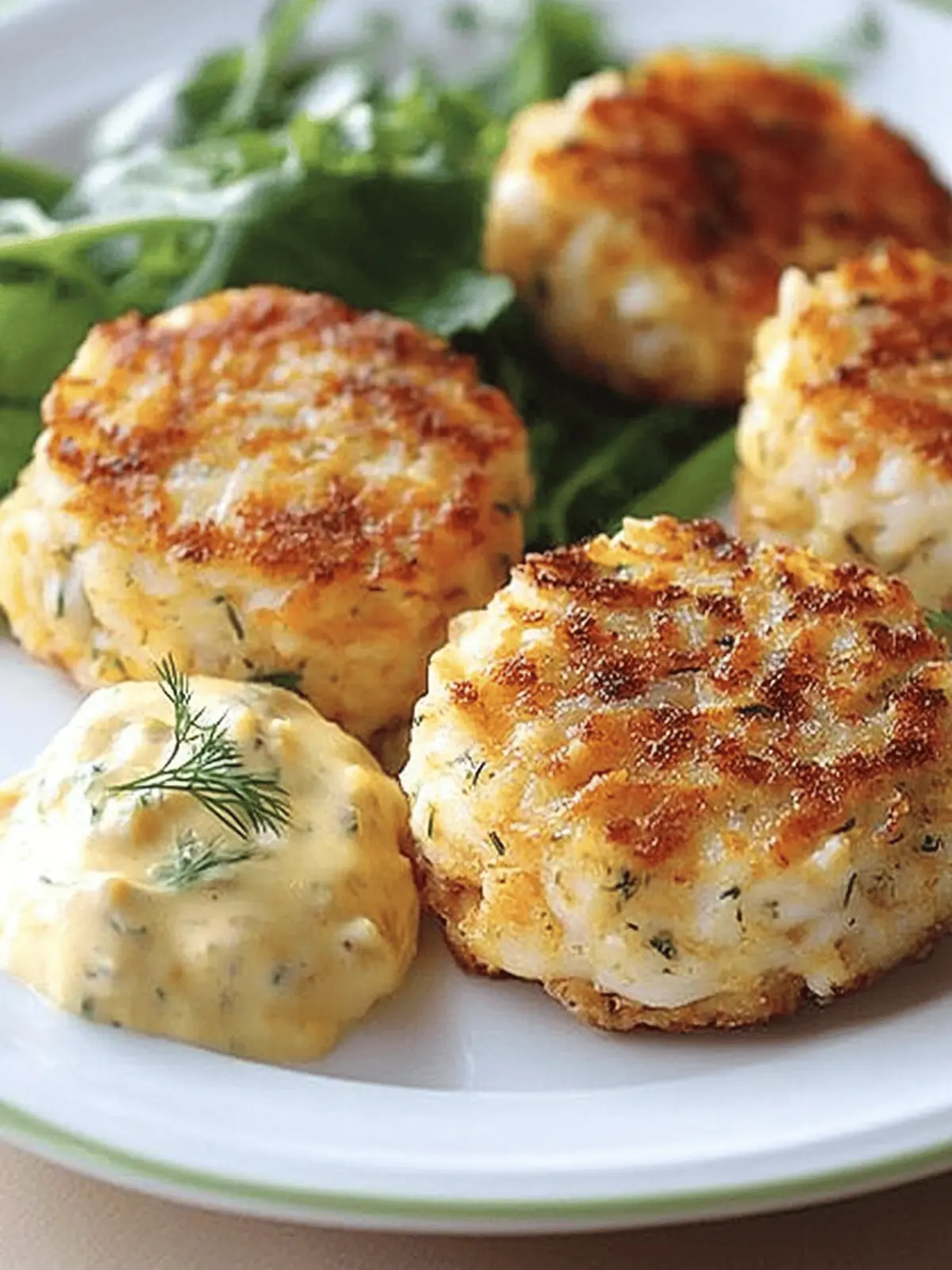 Irresistible Crabcakes with Lemon-Dill Mayonnaise Recipe! 3 Crabcakes with Lemon-Dill Mayonnaise