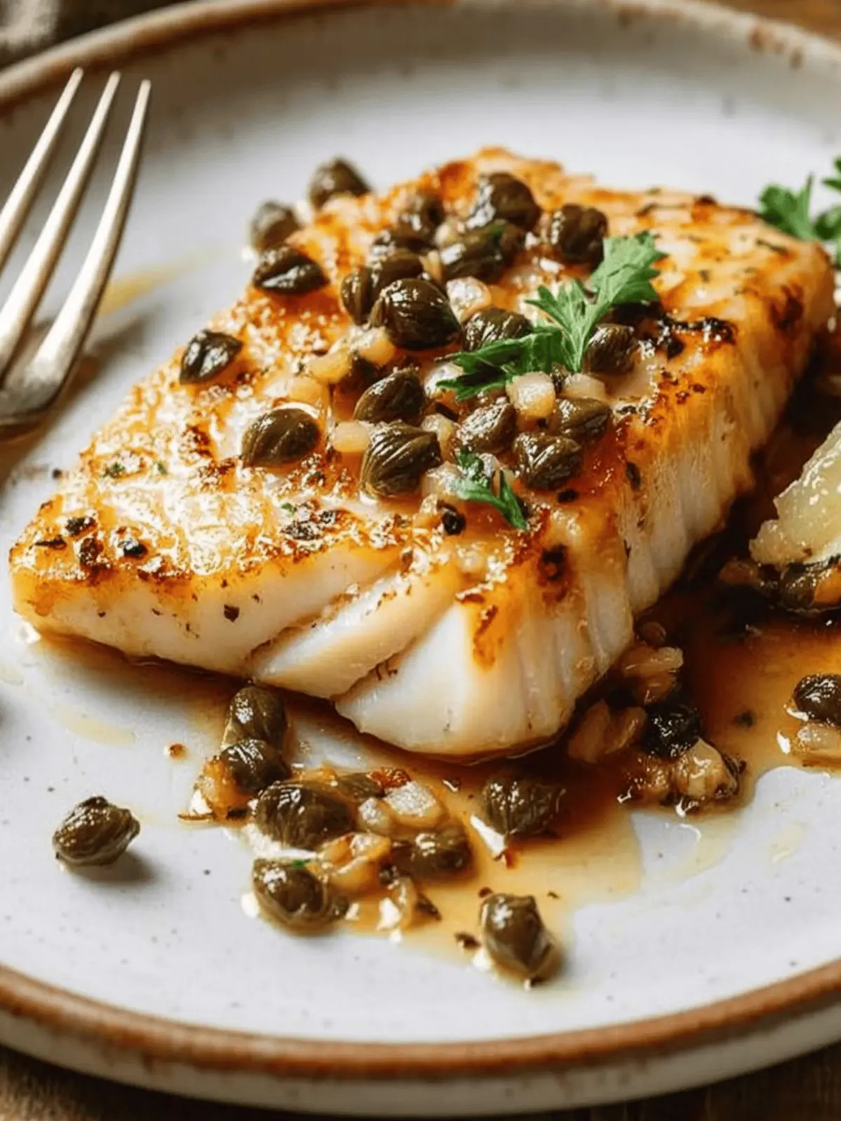 Savor Seared Halibut with Anchovies, Capers and Garlic Tonight 3 Seared Halibut With Anchovies, Capers And Garlic