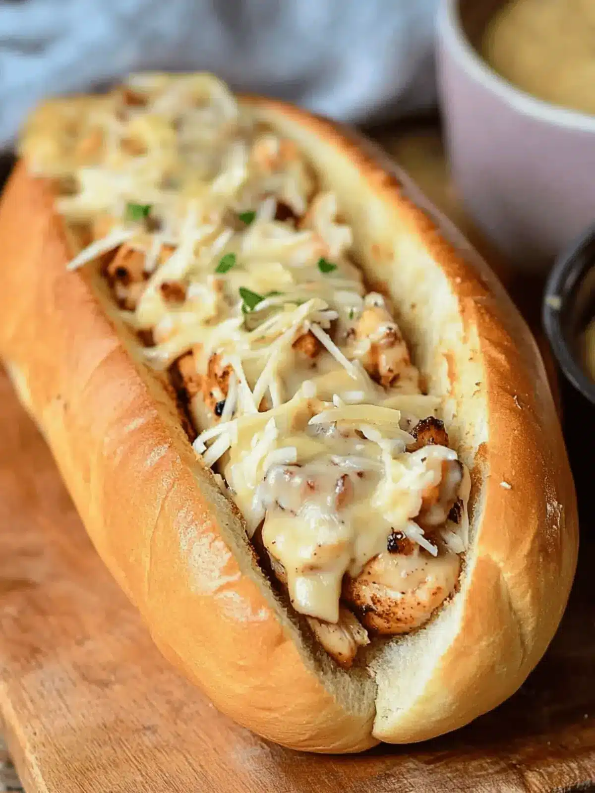 White BBQ Chicken Subs