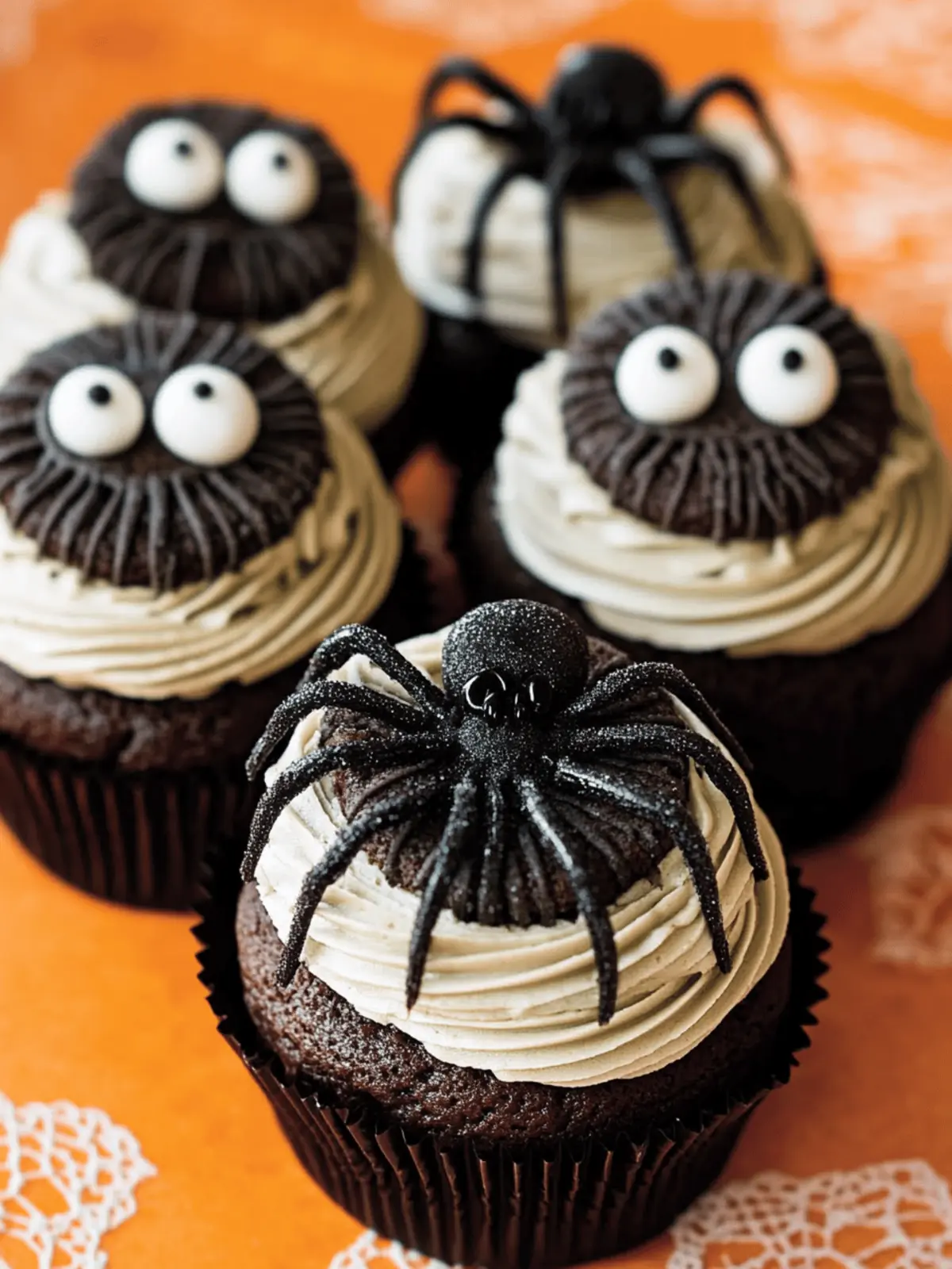 Cookies & Scream Spider Cupcakes