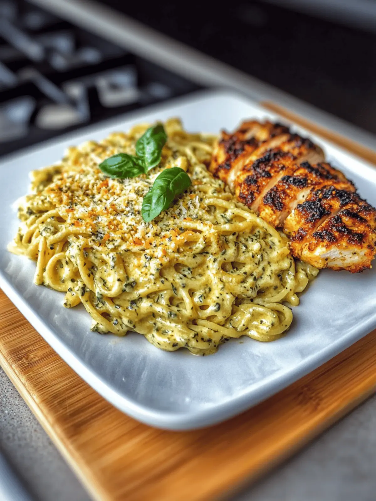 Creamy Garlic Parmesan Chicken Pasta (