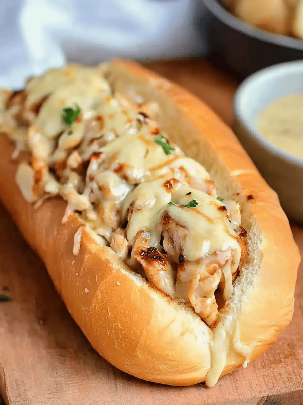 White BBQ Chicken Subs