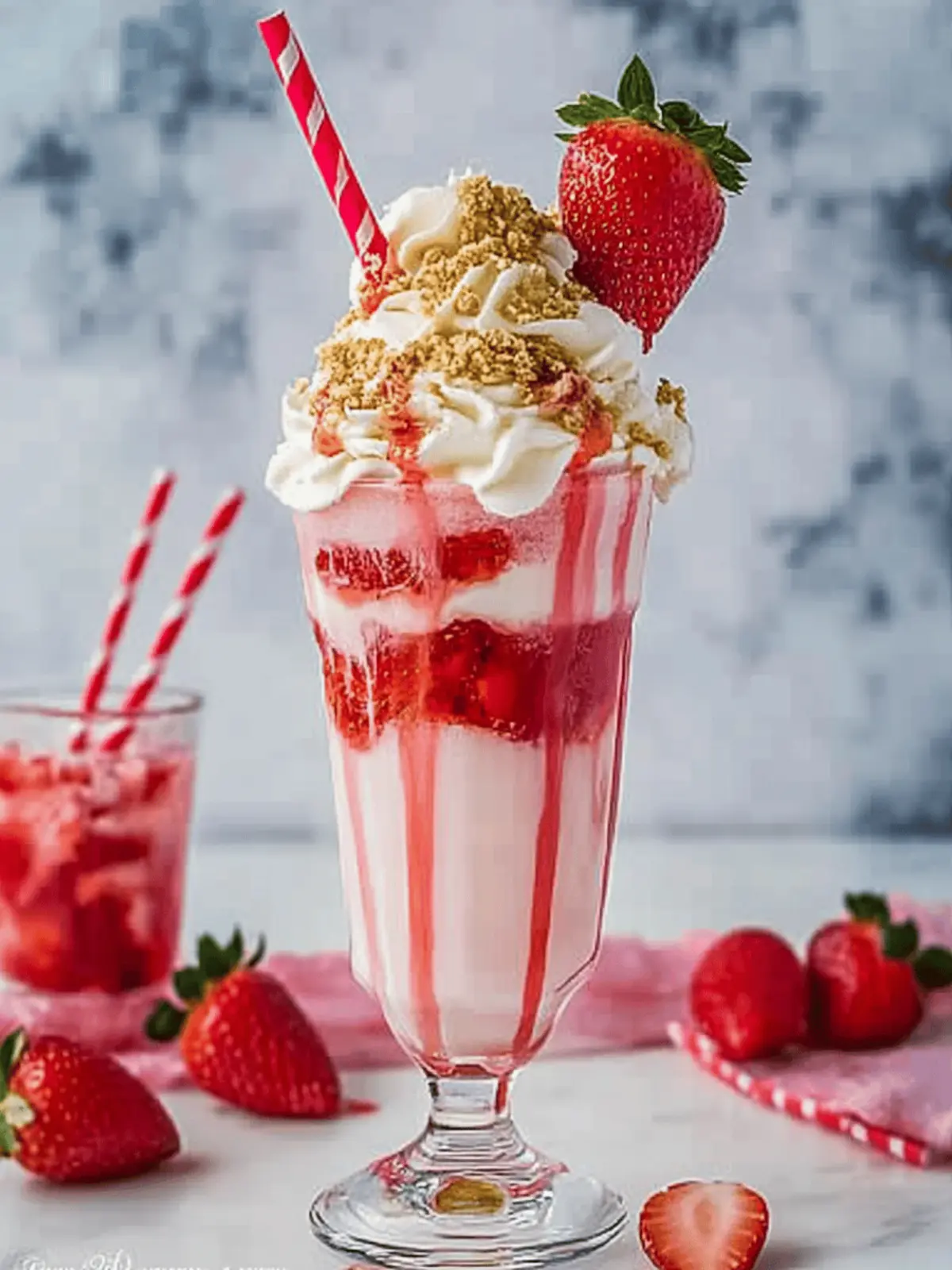 Creamy Strawberry Cheesecake Milkshake You’ll Crave Daily 2 Strawberry Cheesecake Milkshake