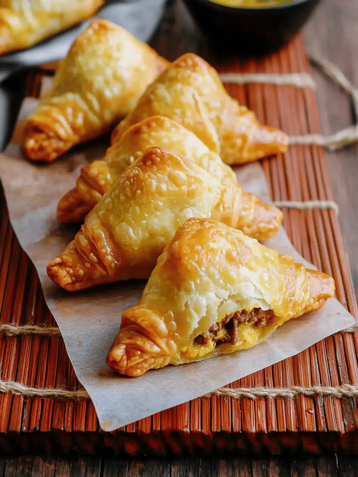 Savory Curry Puffs with Beef: Perfect Party Snack Idea 3 Curry Puffs with Beef