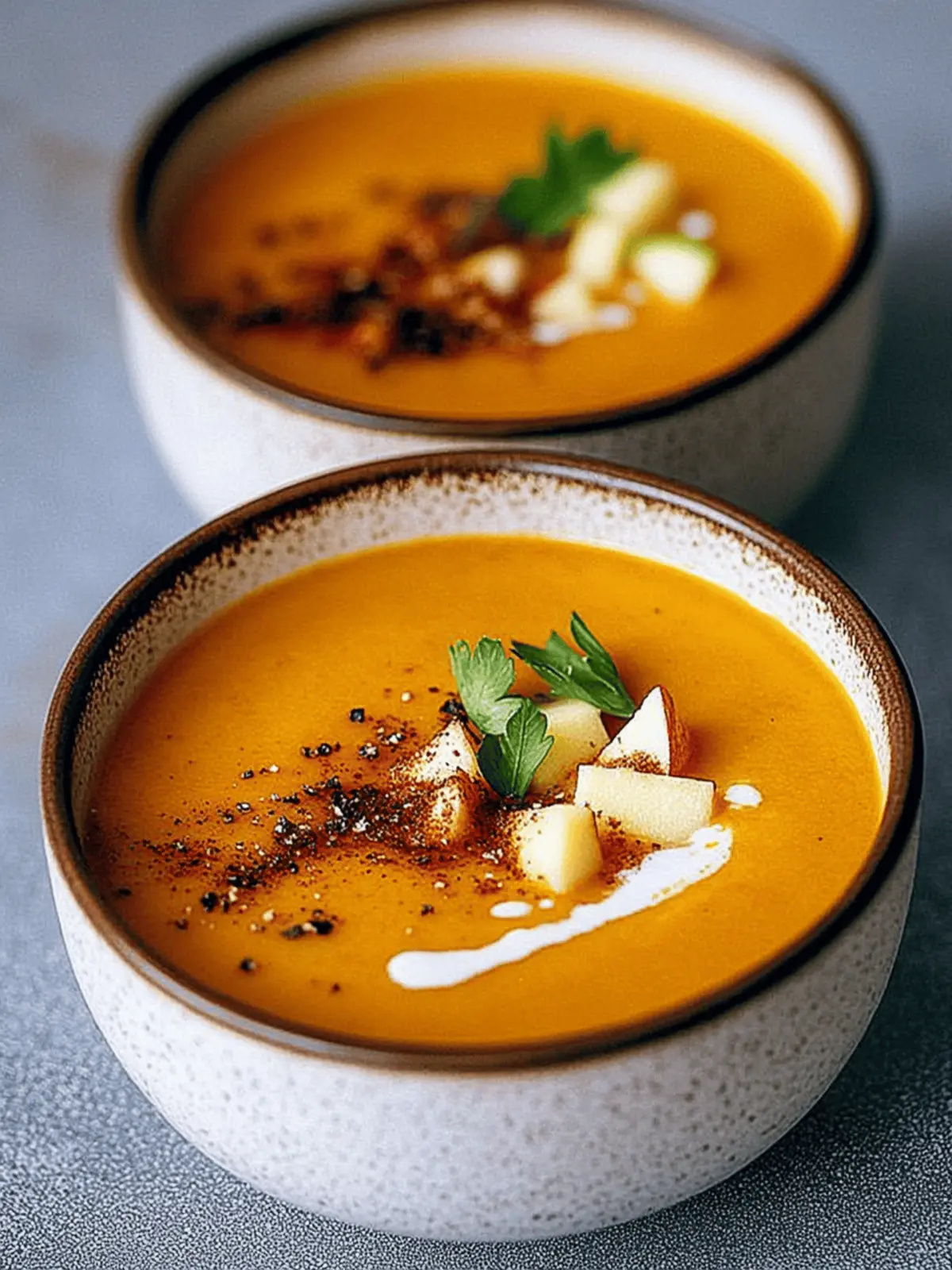 Smoky Sweet Potato and Apple Soup