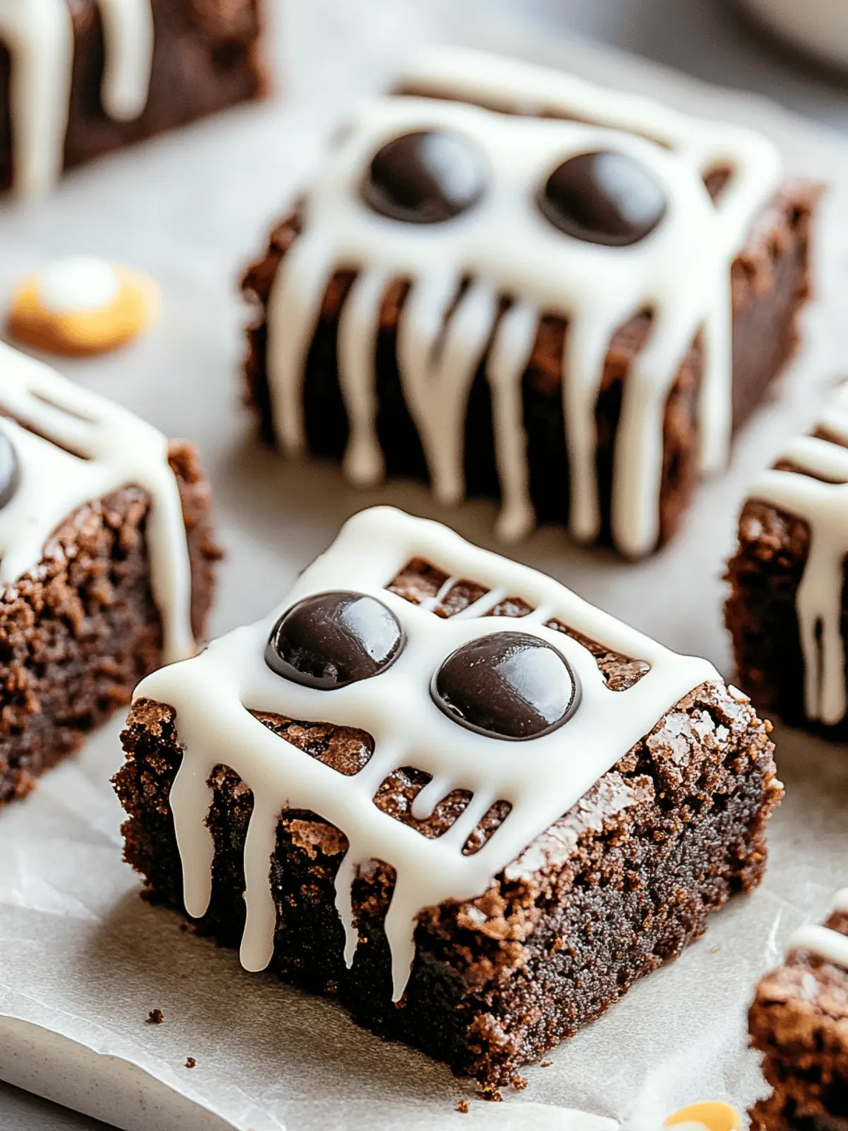 Spooky Mummy Brownies