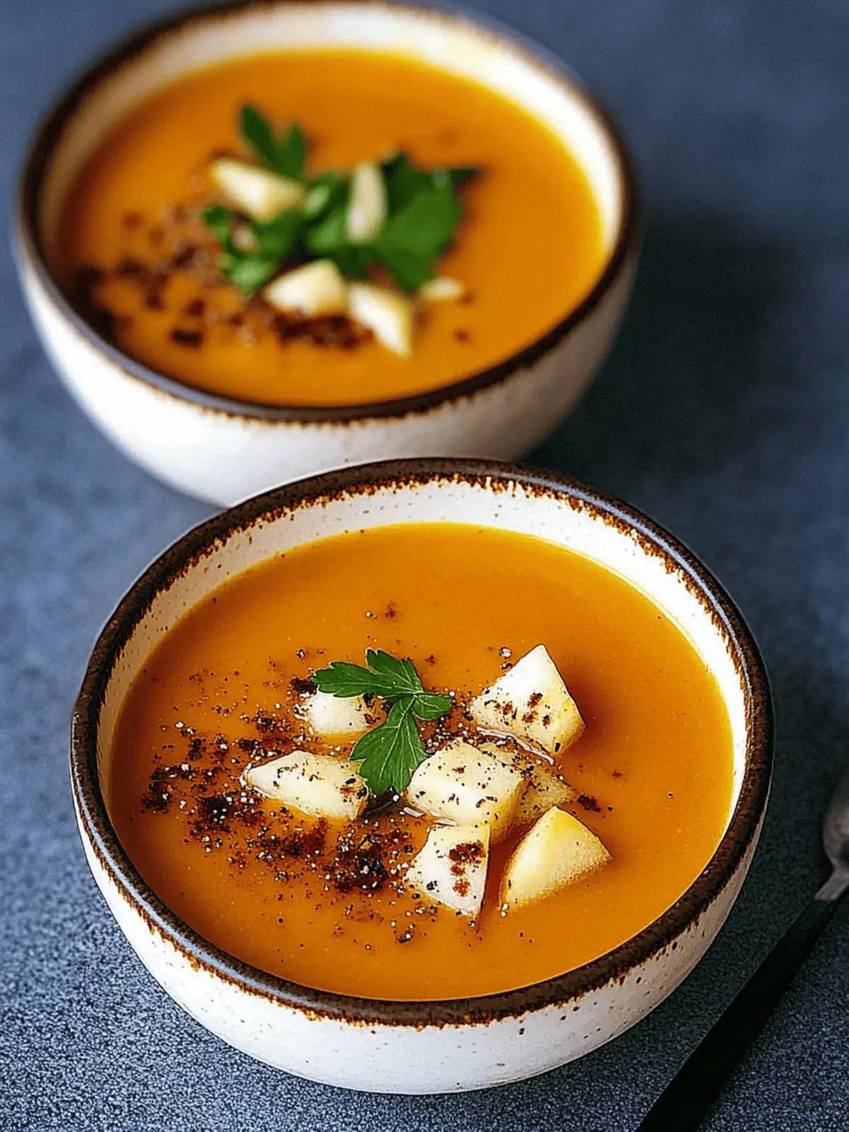 Smoky Sweet Potato and Apple Soup