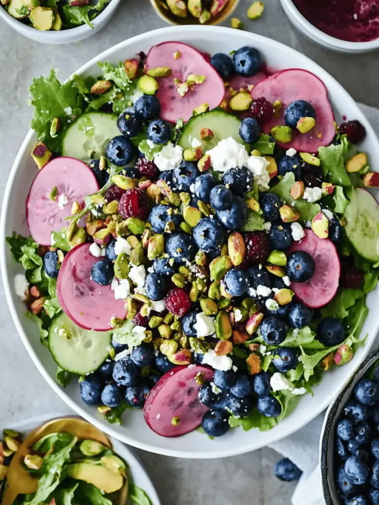 Blueberry Pistachio Spring Salad