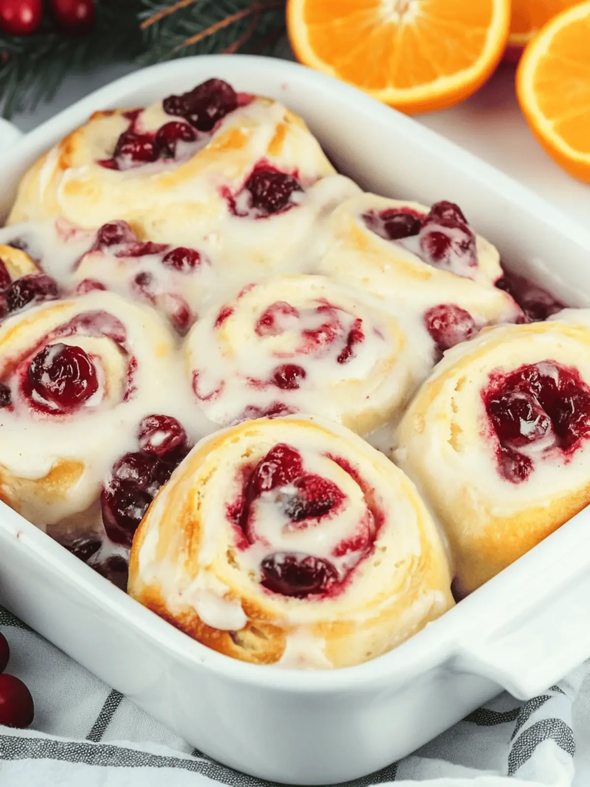 Cranberry Orange Sweet Rolls