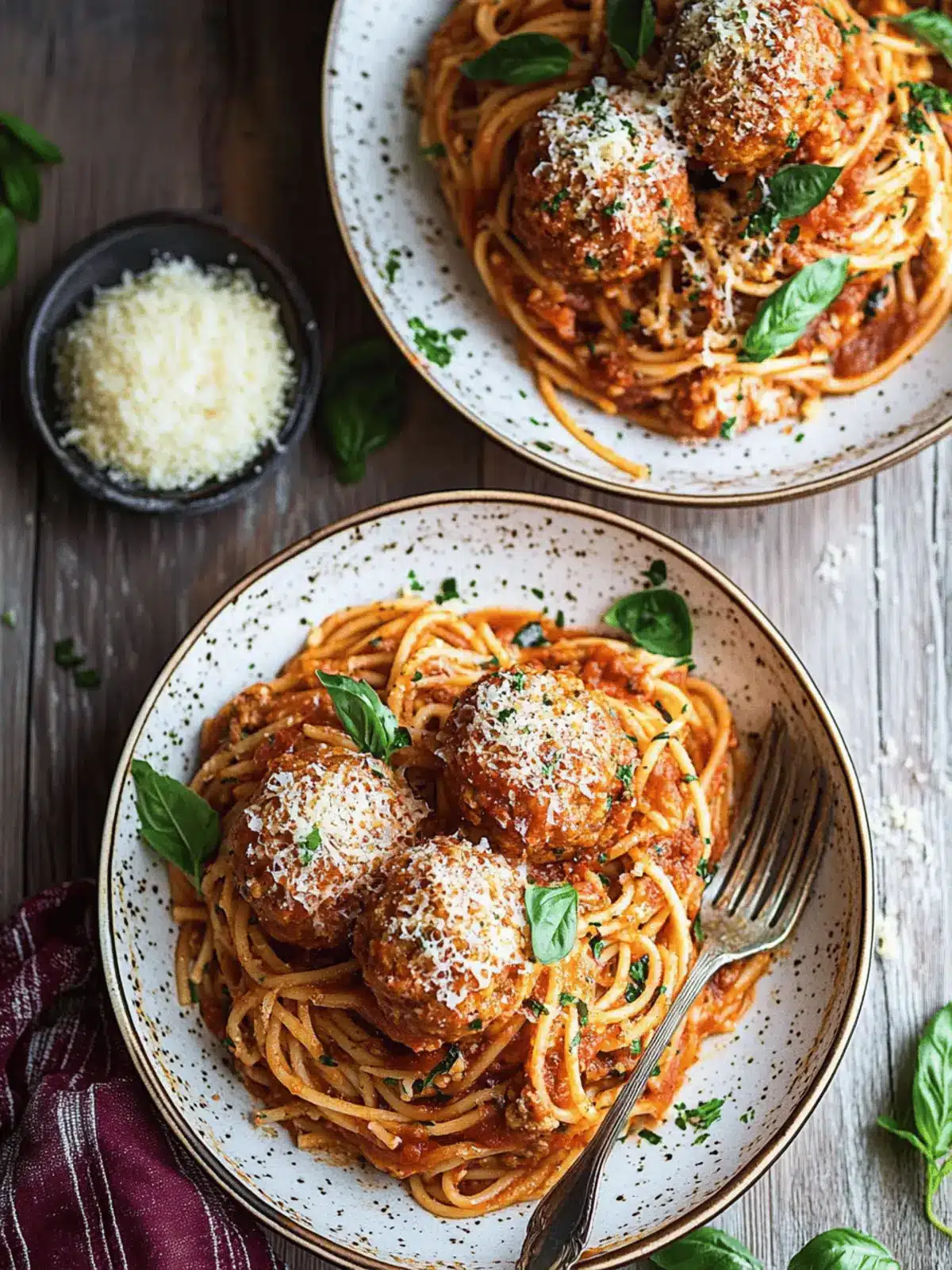 Spaghetti & Meatballs with Spicy Tomato Sauce