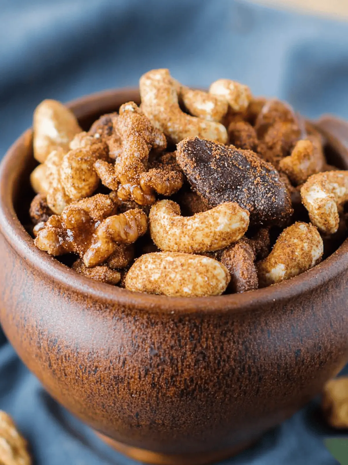 Mexican Hot Cocoa Spiced Nuts