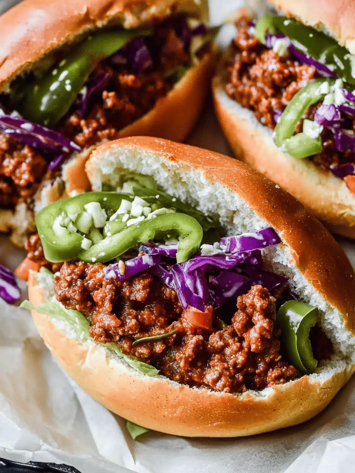 Smoky Sloppy Joes with Green Chiles and Greek Yogurt Slaw Bliss 4 Smoky Sloppy Joes with Green Chiles and Greek Yogurt Slaw