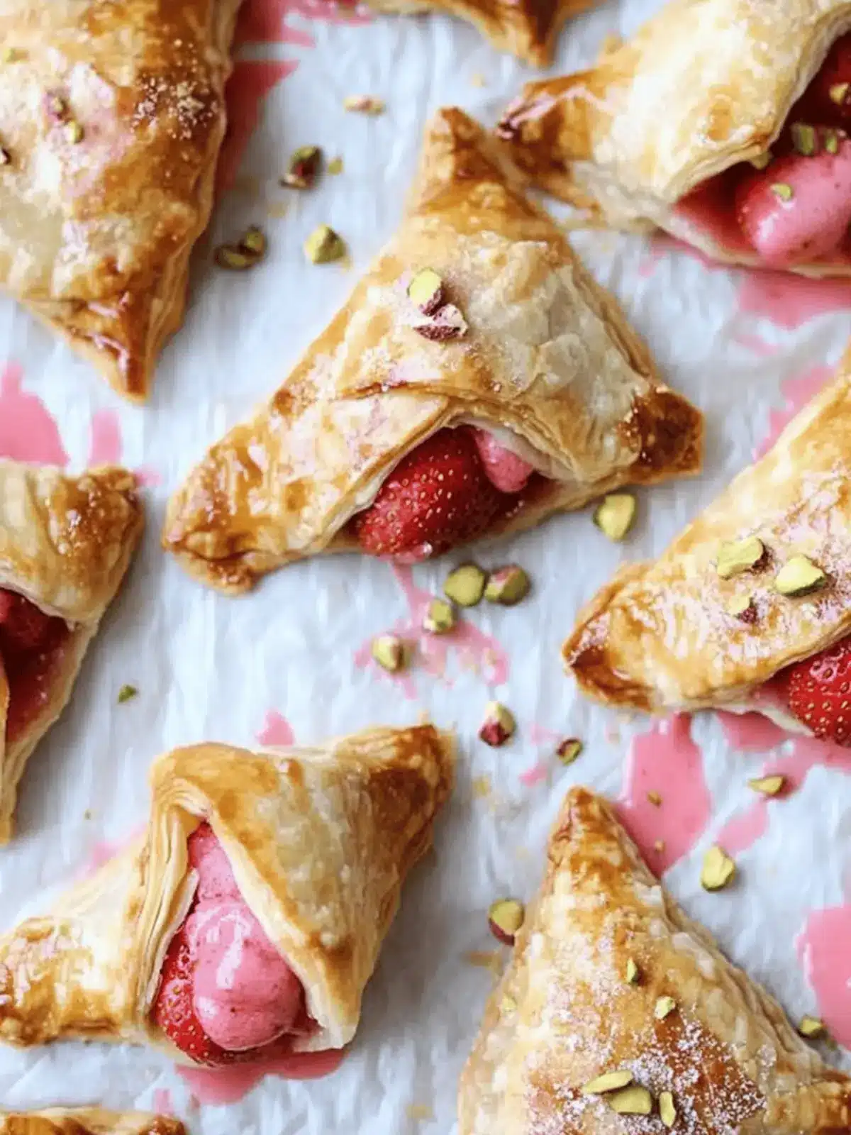 Delicious Mini Strawberry Pistachio Turnovers in Minutes 2 Mini Strawberry Pistachio Turnovers