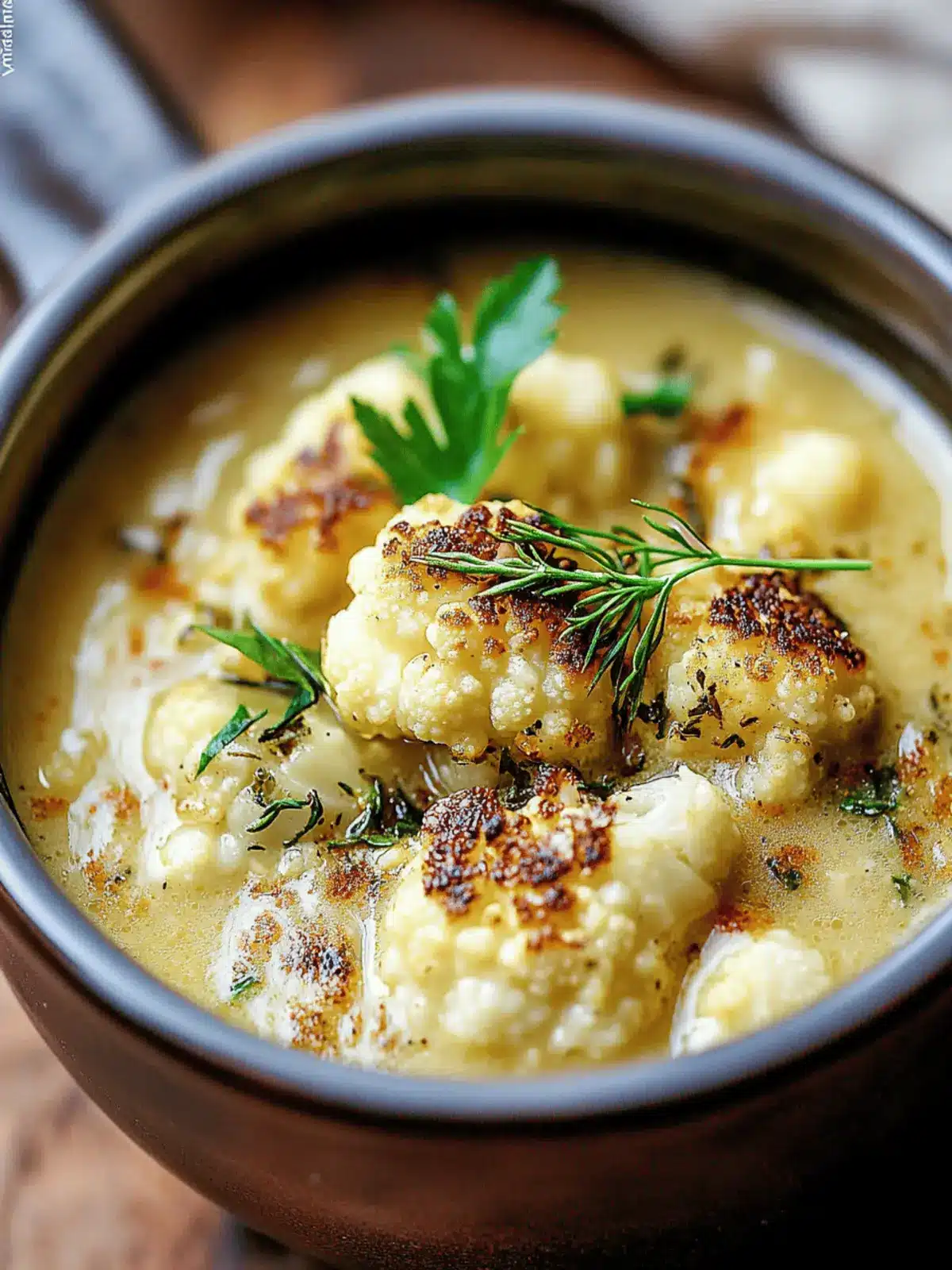 Creamy Roasted Cauliflower Soup for Cozy Nights In 4 Roasted Cauliflower Soup