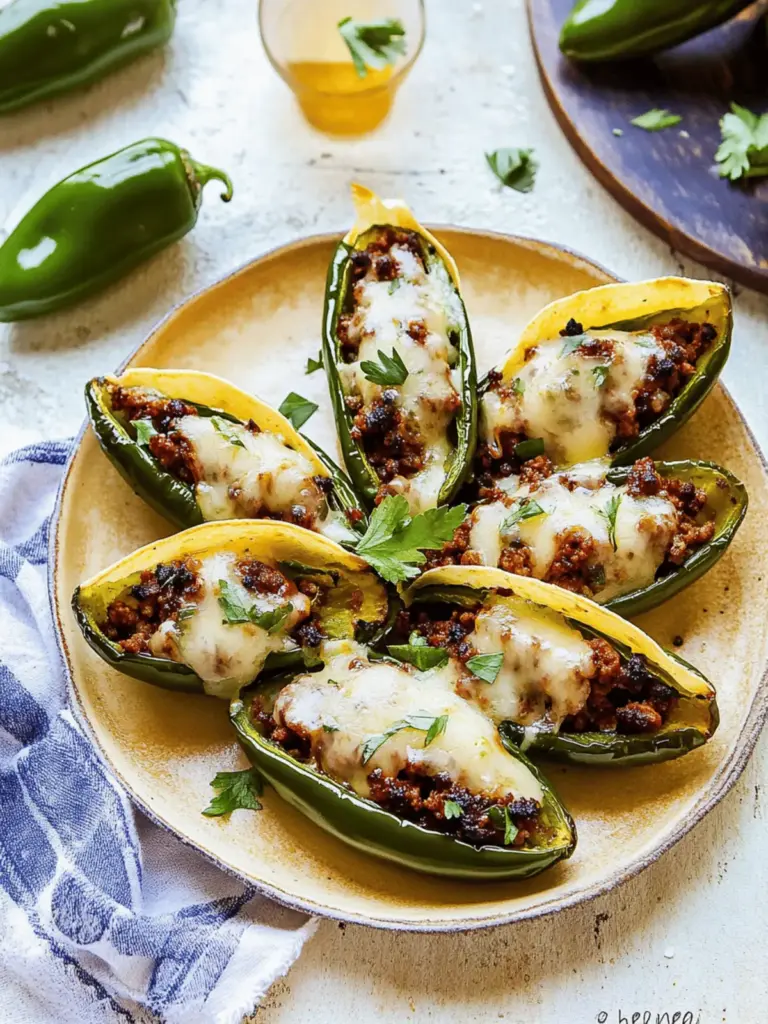 Cheese and Chorizo Stuffed Jalapeños