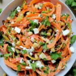 Carrot Ribbon Salad with Feta and Pine Nuts