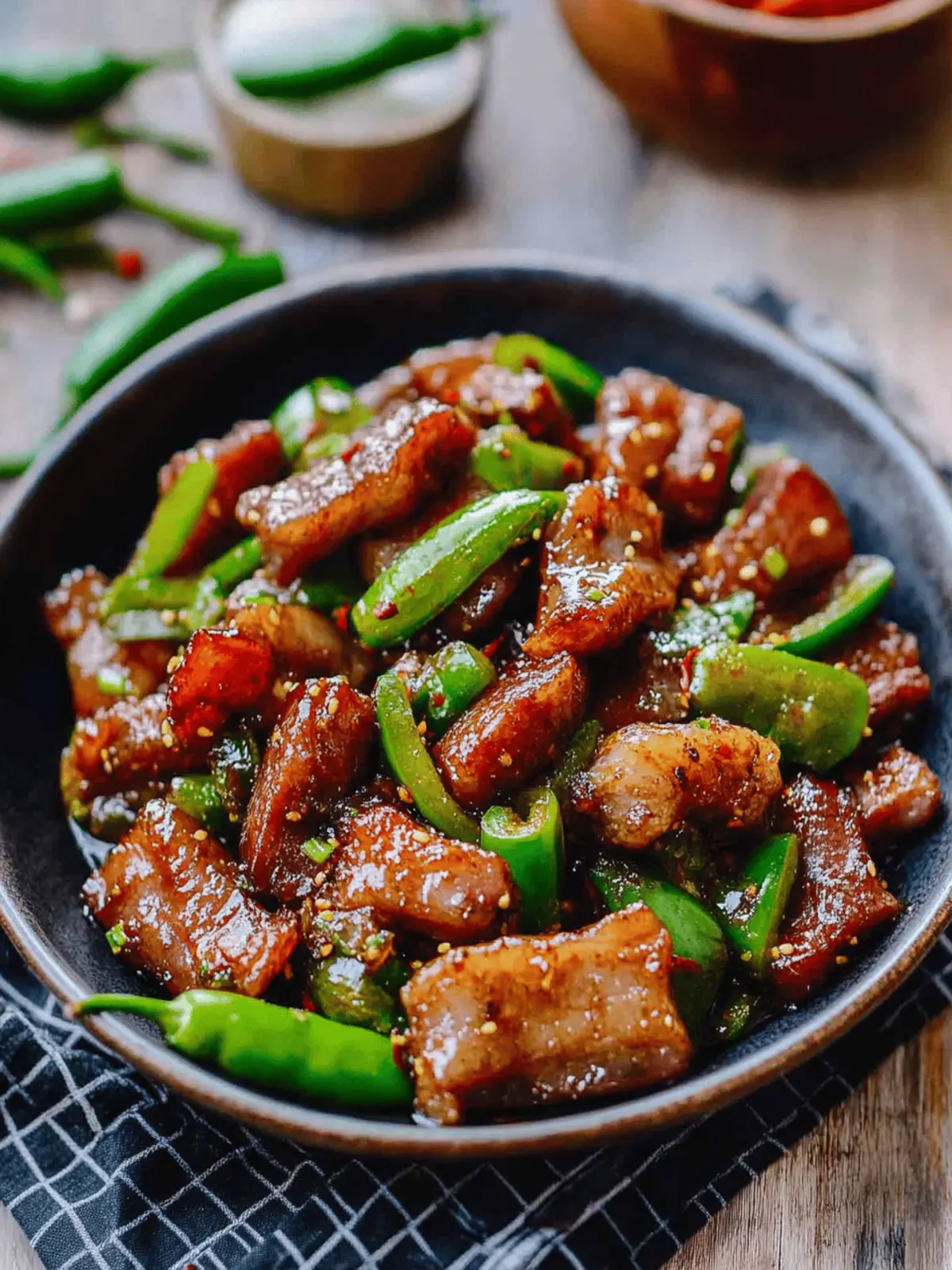 Sichuan Three Pepper Pork Belly Stir-fry