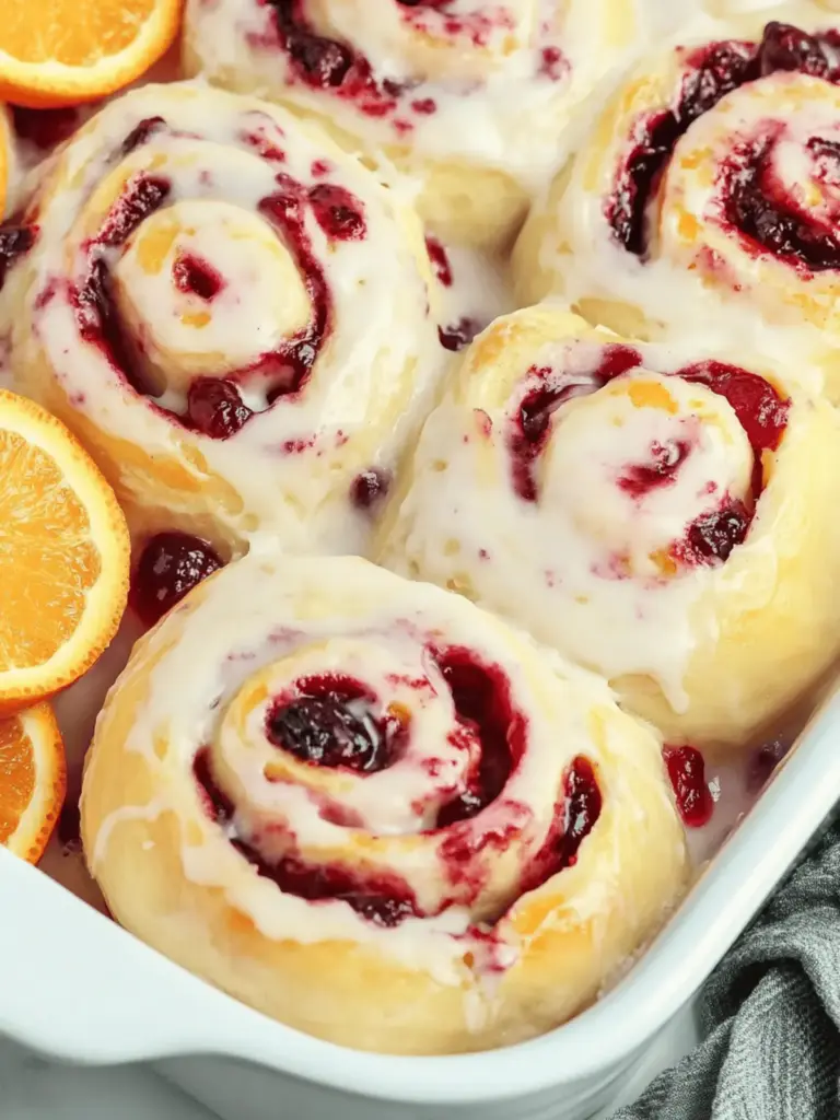Cranberry Orange Sweet Rolls