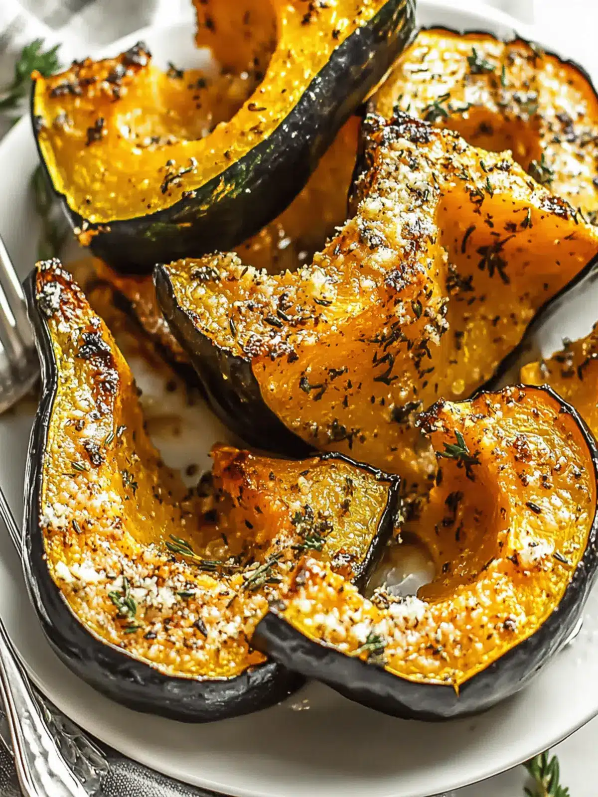 Delicious Parmesan Herb Roasted Acorn Squash for the Holidays 3 Parmesan Herb Roasted Acorn Squash