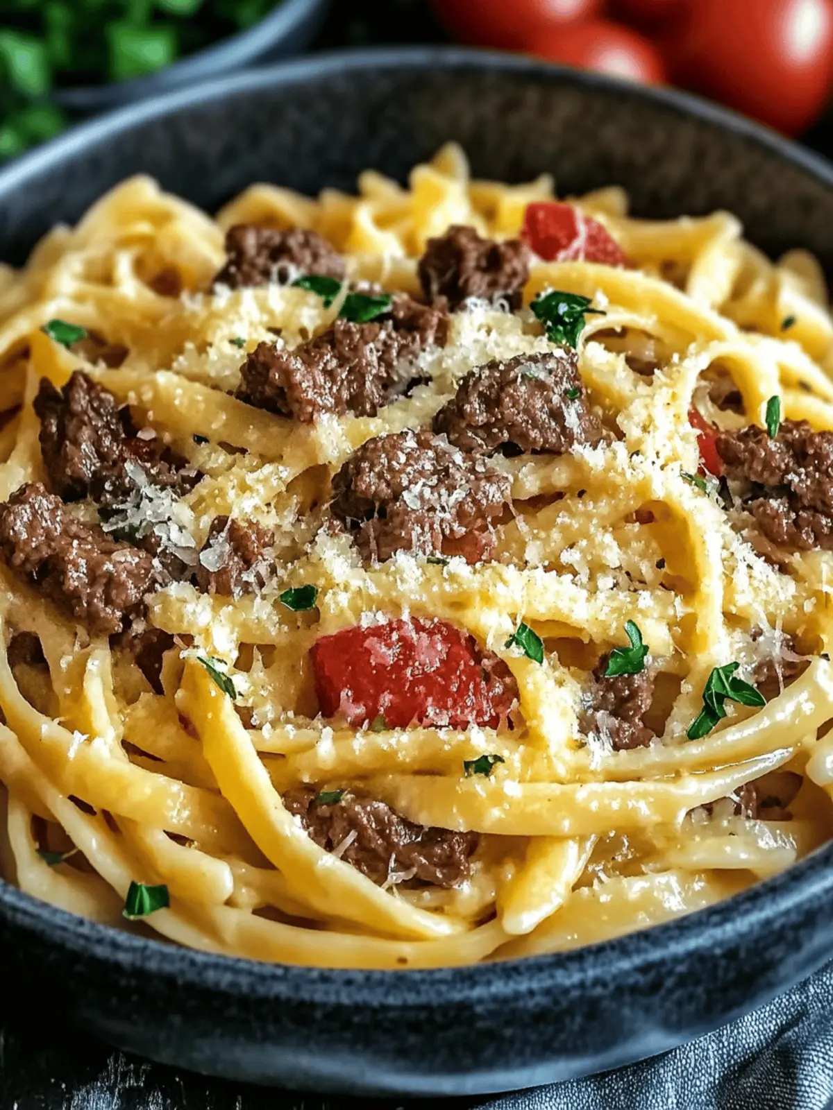Garlic Butter Beef Pasta