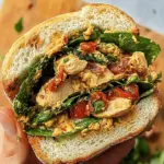 Marry Me Chicken Chopped Salad Sandwich