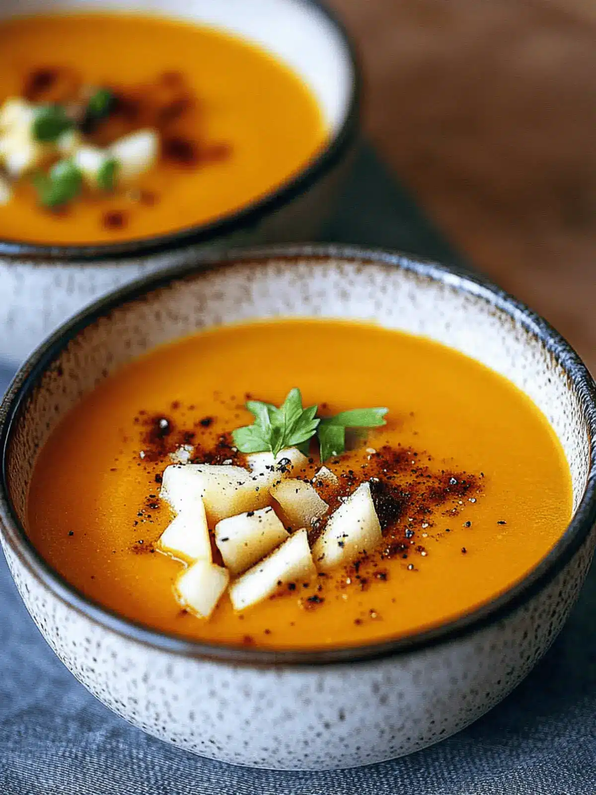 Smoky Sweet Potato and Apple Soup