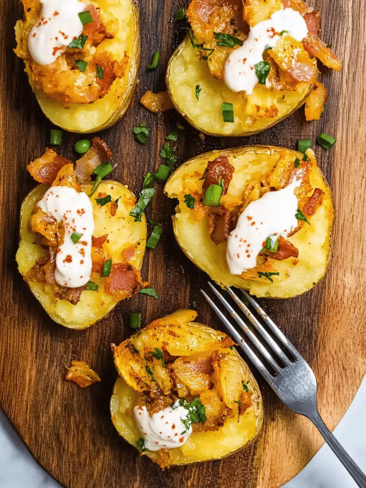 Blackstone Loaded Smashed Potatoes