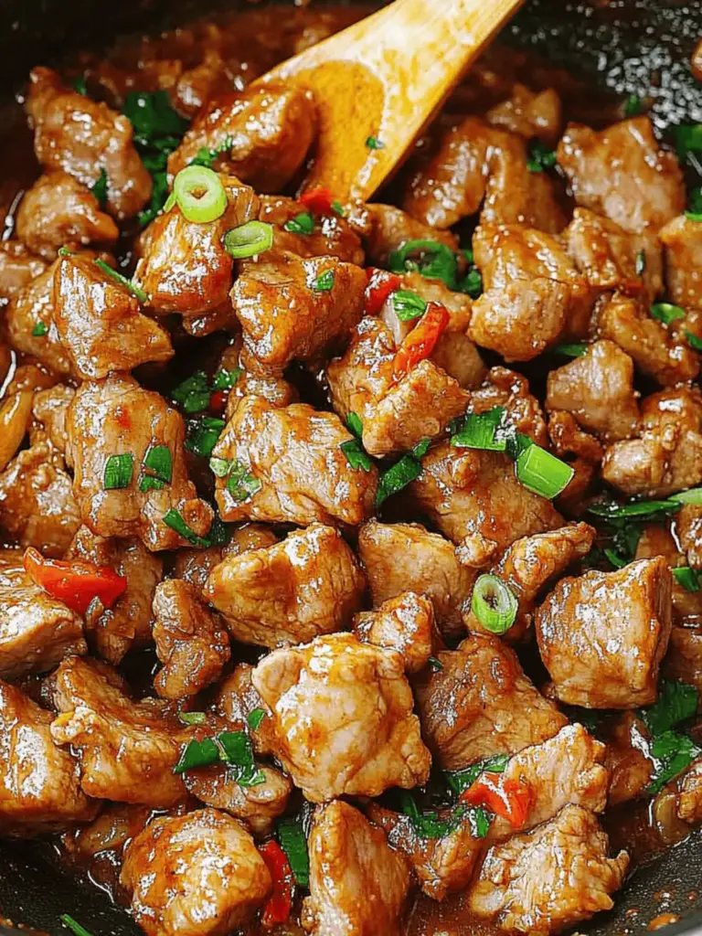 Juicy Garlic Pork Stir-Fry