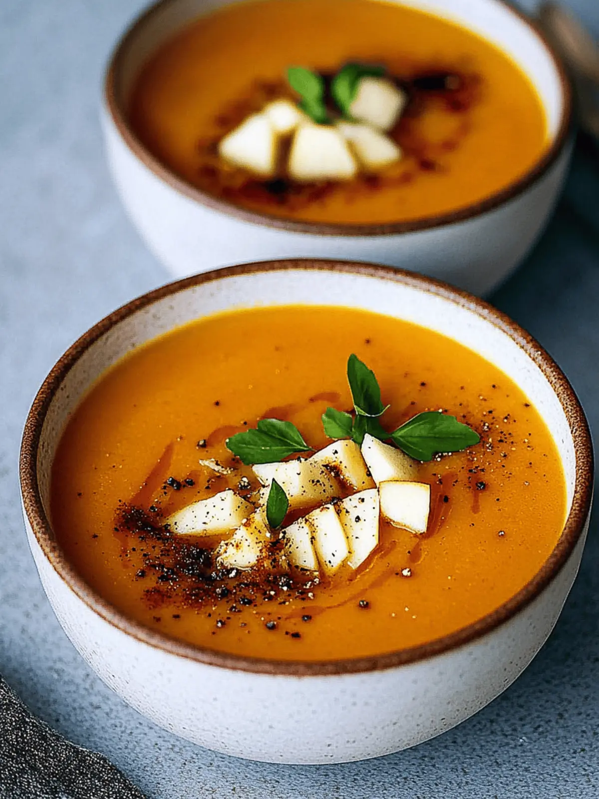 Smoky Sweet Potato and Apple Soup