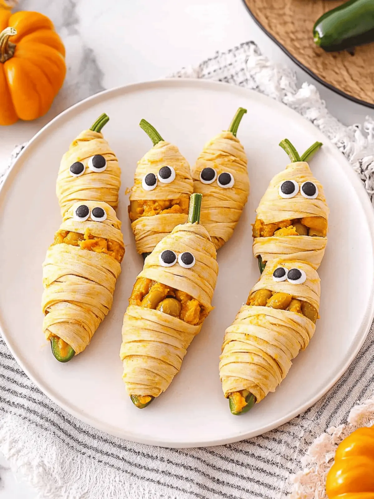 Jalapeño Popper Mummies (Halloween Appetizer)