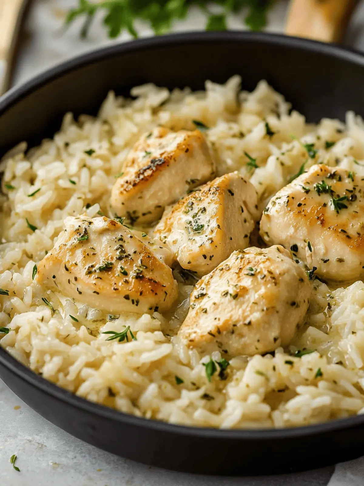Creamy Herb Chicken & Basmati Rice